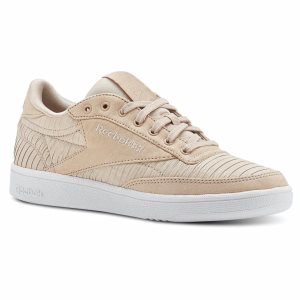 Reebok Club C 85 Turnschuhe Damen - Beige/Weiß - DE 795-YNL